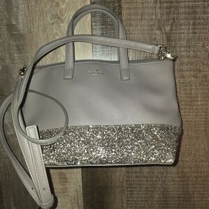Kate Spade Gray and Silver Satchel